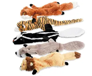 Dog Squeaky Toys, No Stuffing Plush Dogs Chew Toy