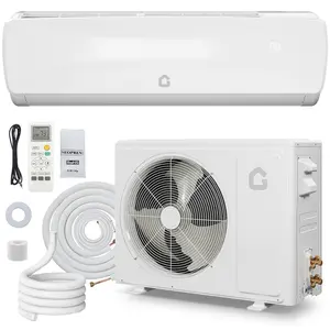 Gaomon 12000 BTU Ductless Mini Split Inverter Aircon, 19 SEER2 115V Energy-Saving AC Heat Pump, Cooling/Heating for 750 Sq.Ft Spaces, Precharged Condenser, Complete Installation Kit