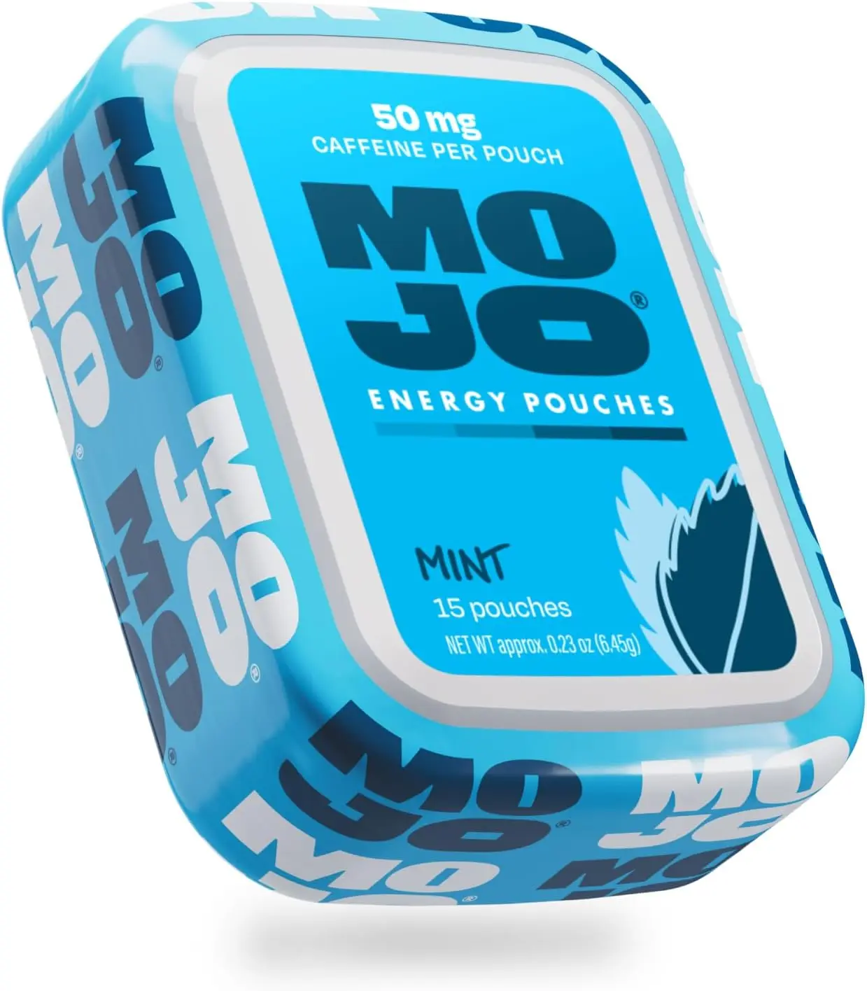 MOJO Energy 50mg Caffeine Pouches, Mint, 15 Pouches, 1-Pack