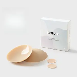 Women's MeltSkin Ultra-Thin Silicone Chest Stickers, 8cm Invisible Foundation Bra Accessory, Fits Smooth Sexy Outfits