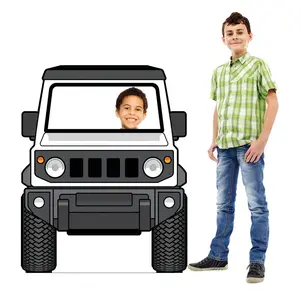 44" x 54" Cardboard Off-Road Vehicle Photo Stand-In Cardboard Cutout Stand-Up