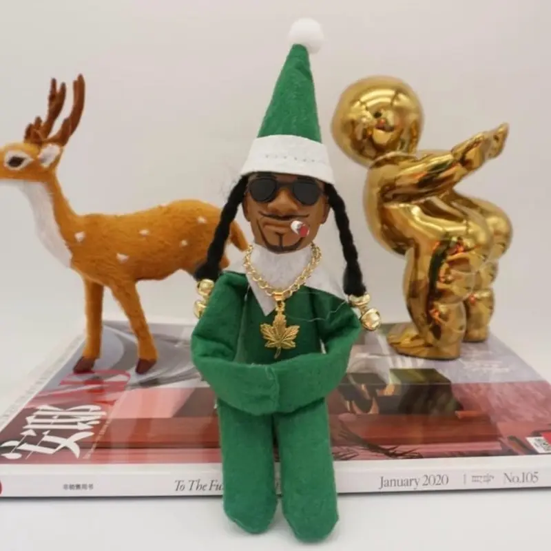 Snoop On The Stoop Christmas Elf Doll Plush
