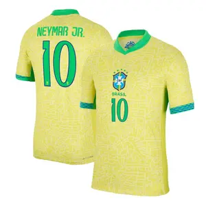 Unisex Football Neymar Brazil 24/25 Home Jersey - Yellow