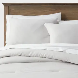 Threshold Sateen Comforter Set Quilted Year-Round Comfort