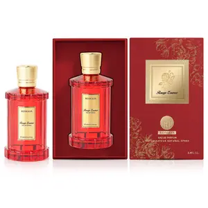 ROMASS Rouge Essence Perfume 3.4oz/100ml | Gold-red bottle | Long-lasting fragrance | Floral fragrance, saffron and amber wood notes