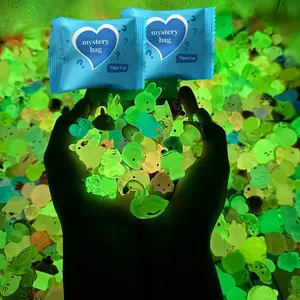 88/58/28/18pcs Mini Resin Animal Figurines Set, Animal Design, Creative DIY Night Glow Decorations, Perfect for Home & Party Gifts, Random Style & Color Options, Glow in Dark
