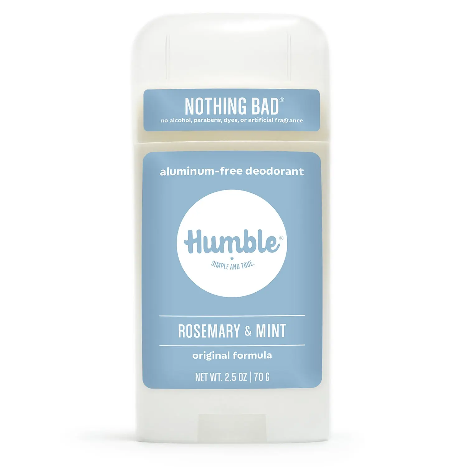 Humble Brands Rosemary & Mint Aluminum-Free Deodorant - 2.5oz (70g) Long Lasting Scented Body Care