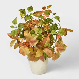 18" Fall Artificial Leaf Arrangement - Threshold designed with Studio McGee