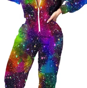 EOSIEDUR Women's Windbreaker Pullover Hoodies Jumpsuit with Elastic Waistband Pants Tracksuit Set - Womenswear, Overalls text the size