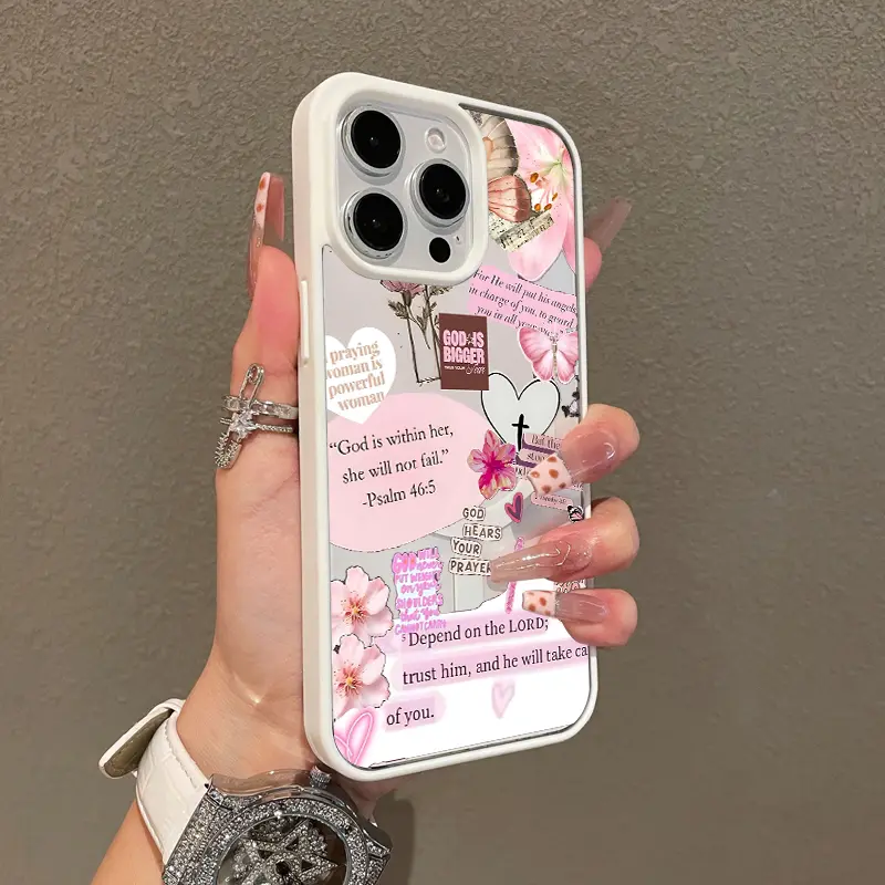 Magnetic MagSafe Ready Phone Case for iPhone 11/12/13/14/15/16 & Pro Max, Ultra Thin, Shockproof, Resistance & Aesthetic Faith Collage Design, Cute Mobile Phone Accessories Pick for Girls