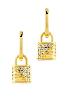 Lilian CZ Lock Micro Hoops
