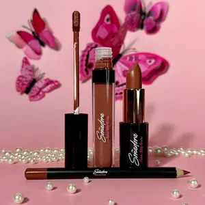 Lipstick Kit Trio Apasionada, Liquid Matte, Satin Lipstick, LipLiner