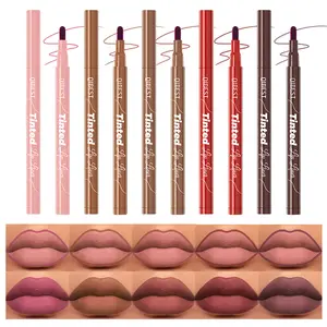 Matte Liquid Lip Liner Matte Non-stick Cup Waterproof Non-fading Lipstick Lip Pencil Tinted Lip Liner