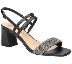 Bella Vita Square Toe Block Heel Dress Sandals-Majesty