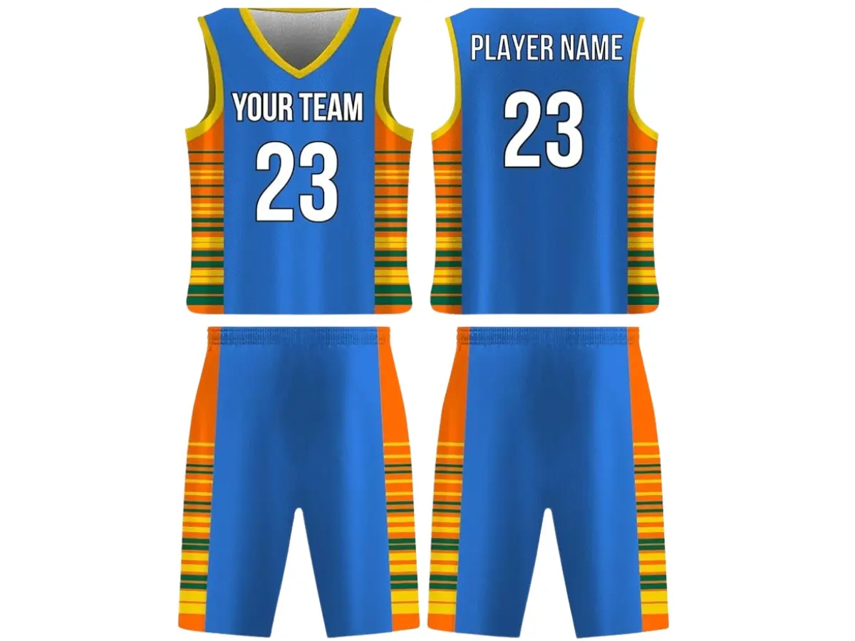 Custom Basketball Reversible Uniform Adult Youth Unisex Panel Classic Solids Uniform with Team Name & Number Poly-Mesh 160 GSM Micro-Mesh Fabric