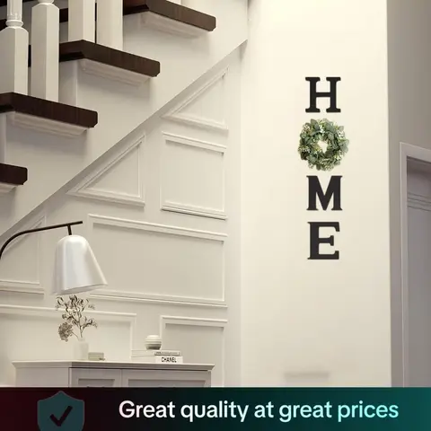 Wooden Letter Sign Set, Modern Farmhouse Wall Decor for Living Room & Kitchen, Ideal Housewarming Gift, Christmas Decoration, Wooden Home Sign