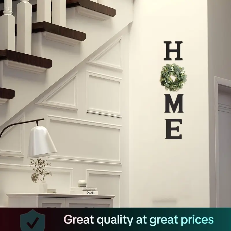 Wooden Letter Sign Set, Modern Farmhouse Wall Decor for Living Room & Kitchen, Ideal Housewarming Gift, Christmas Decoration, Wooden Home Sign
