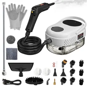Powerful 2500W Handheld Steam Cleaner, 3-Level Handle Control, 20 Attachments