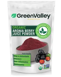 Organic Aronia Berry Juice Powder - 3X More Antioxidants than Blueberries Dietary Supplement