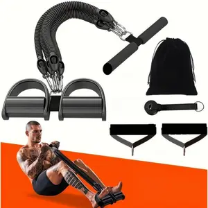 Multi-functional tensioner, fitness elastic band, sit-up assistor, hand, leg and abdominal muscle trainer, suitable for home and outdoor activities