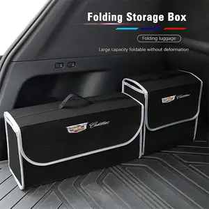 Car Boot Storage Box Car Trunk Storage Tool Organizer Collect Case For Cadillac Escalade CTS ATS XTS CT4 CT5 XT5 XT4 XT6 CT6 Lyriq SRX ELR Celestiq EXT XLR Car Organizers
