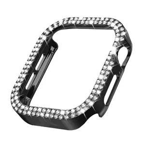 Rhinestone Decor Watch Case, Smart Watch Protective Cover, Watch Screen Cover, Watch Accessories Compatible with Apple Watch Series 10/9/8/7/6/5/4/3 Ultra SE, Wearable, Watch Protector