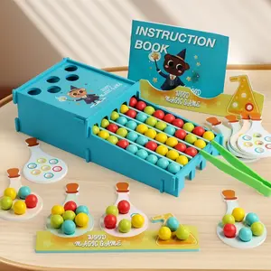 Magic Potion Bead Game Set, Early Education Math Color Sorting, Hand Eye Coordination Training, Montessori Toy, Travel Friendly