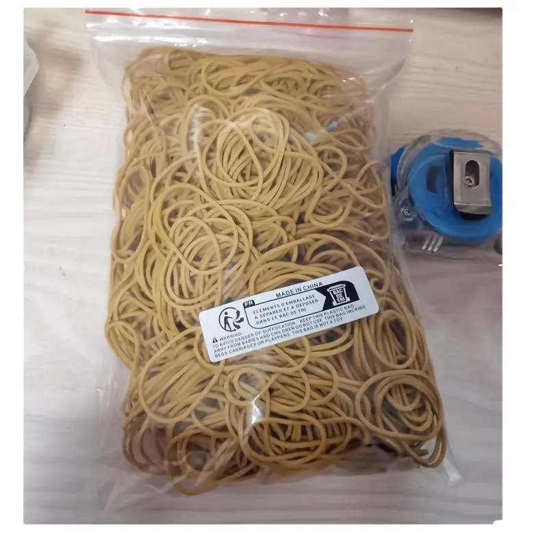 High-Quality 1550/2550/1050pcs, 3500pcs/4500pcs/500pcs Earth Brown Rubber Bands, Natural Color Rubber Bands, H Elasticity Rubber, Suitable For Home, Office, And School Use