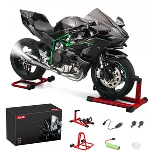 XLG Electric Motorcycle Model, 1:6 Scale, Grateful Kids Gifts, Car Kid Toy, Toys for Grown Ups, Alloy Dynamic Model, Motorcycle with Soundings and Lights and Spray, Bedazzling, Toys, Stranger Things, Things to Buy Diecast Cars