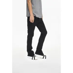 Lore Jet Black Stacked Jeans