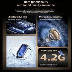 ASUS Adol G13  Smart Earphones Bluetooth 6.0, Deep Bass, Waterproof, Lightweight Wireless Earbuds