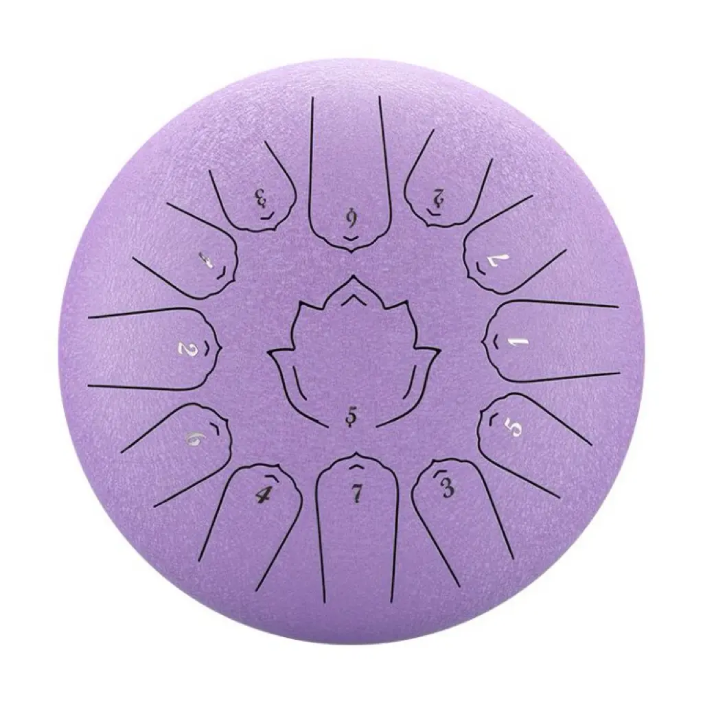 Mom Melody 12-In-13-Notes Steel Tongue Drum, Percussion Musical Instruments with Deep Calming Sound for Relaxation, Meditation & Stress Relief