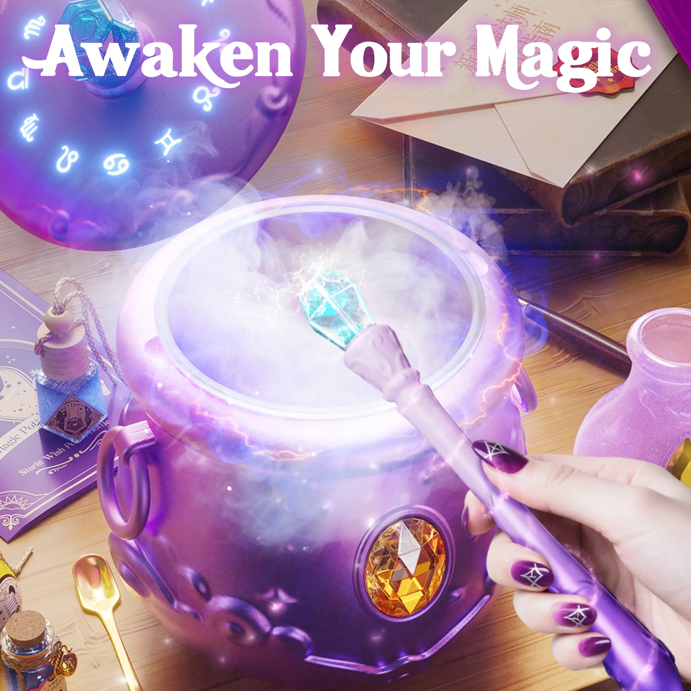 Ultimate Magic Gift-Box: Magic Wishcraft Lab Deluxe Cauldron