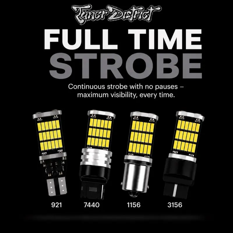 Tuner District Plug & Play Strobe Reverse Bulbs Tuner District Plug & Play Strobe Reverse Bulbs
