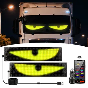 Smart Multifunctional LED Sign, APP Control, Bluetooth-compatible Compatible, Waterproof, Home Car Shop Wall Decor, Display Text Patterns Animations