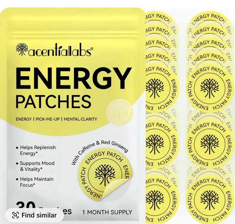 30-Pack Vegan Clean Energy Supplements for Adults - High Caffeine, Vitamin B, Wellness & Fitness Support, Easy to Use, Fast Absorption, Hydrating, Energy and Focus Boost, Lightweight