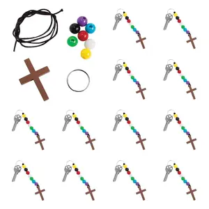 Colors of Faith Cross Keychain Craft Kit - Makes 12