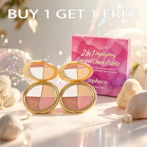 BOGO FREE! Highly Pigmented 4-in-1 Bronze & Blush Palette for a Sun-Kissed Glow Shimmer Eyeshadow outdoorfun