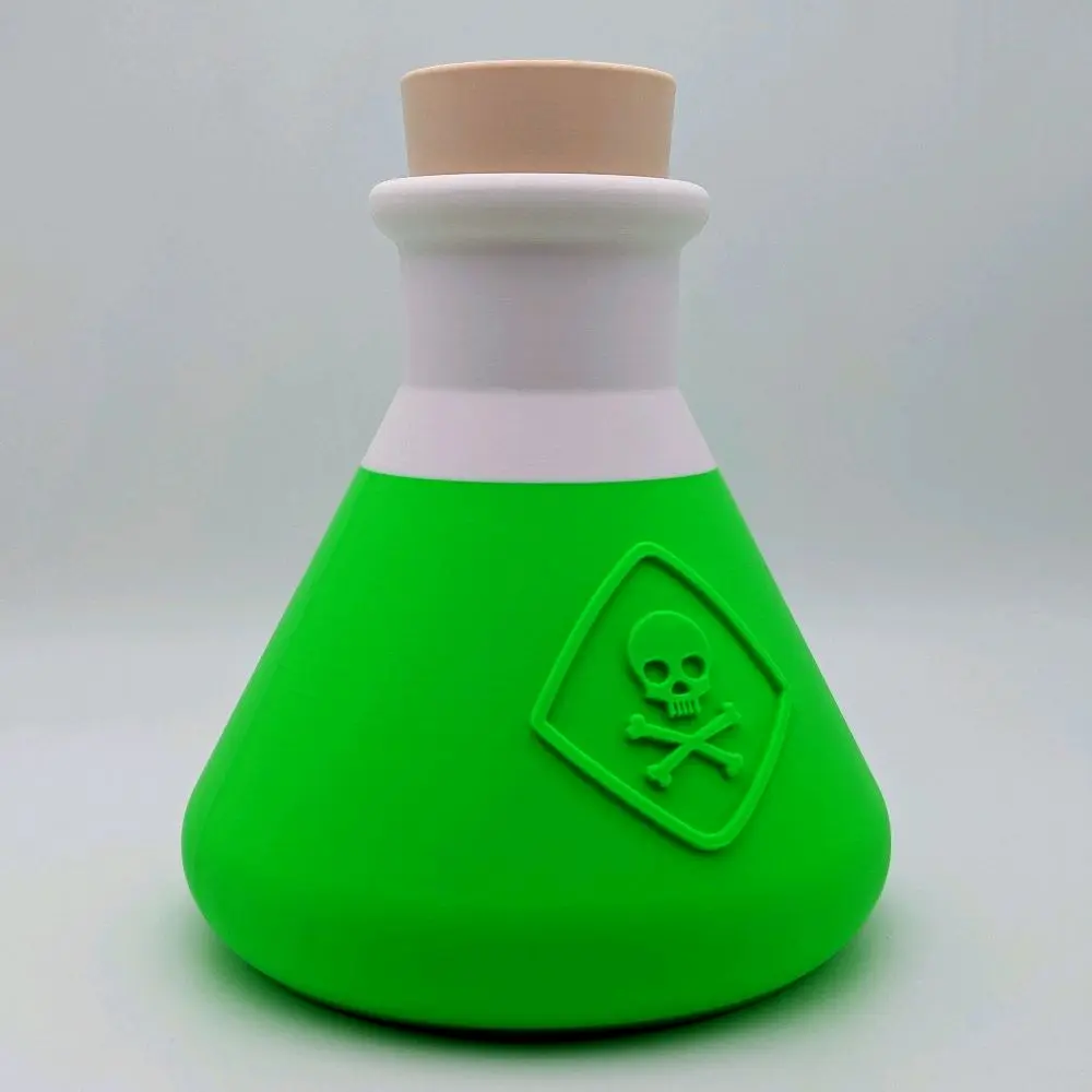 Spooky Poison Bottle Prop with Screw-On Top