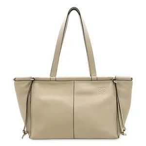 Pre-owned Loewe Calfskin Shoulder Bags Cushion Tote Small Leather 2way Tote Bag