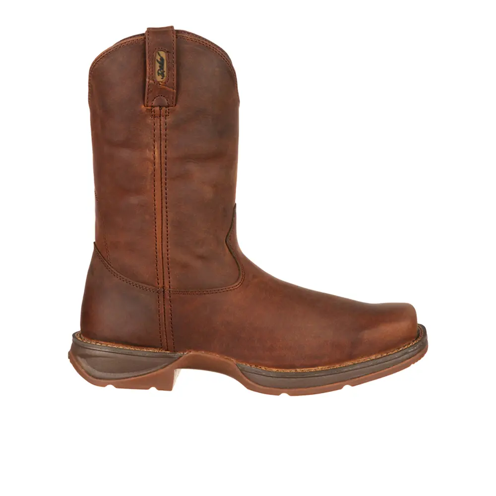 Durango Mens Pull On 11 Inch Square Toe  Casual Boots Mid Calf - Brown