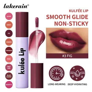 Kulfée Lip Lakerain Radiant Dye Lip Oil Long-Lasting Non-Fading Liquid Lipstick Nourishing Tinted Lip Oil For A High-shine Finish 9 Colors