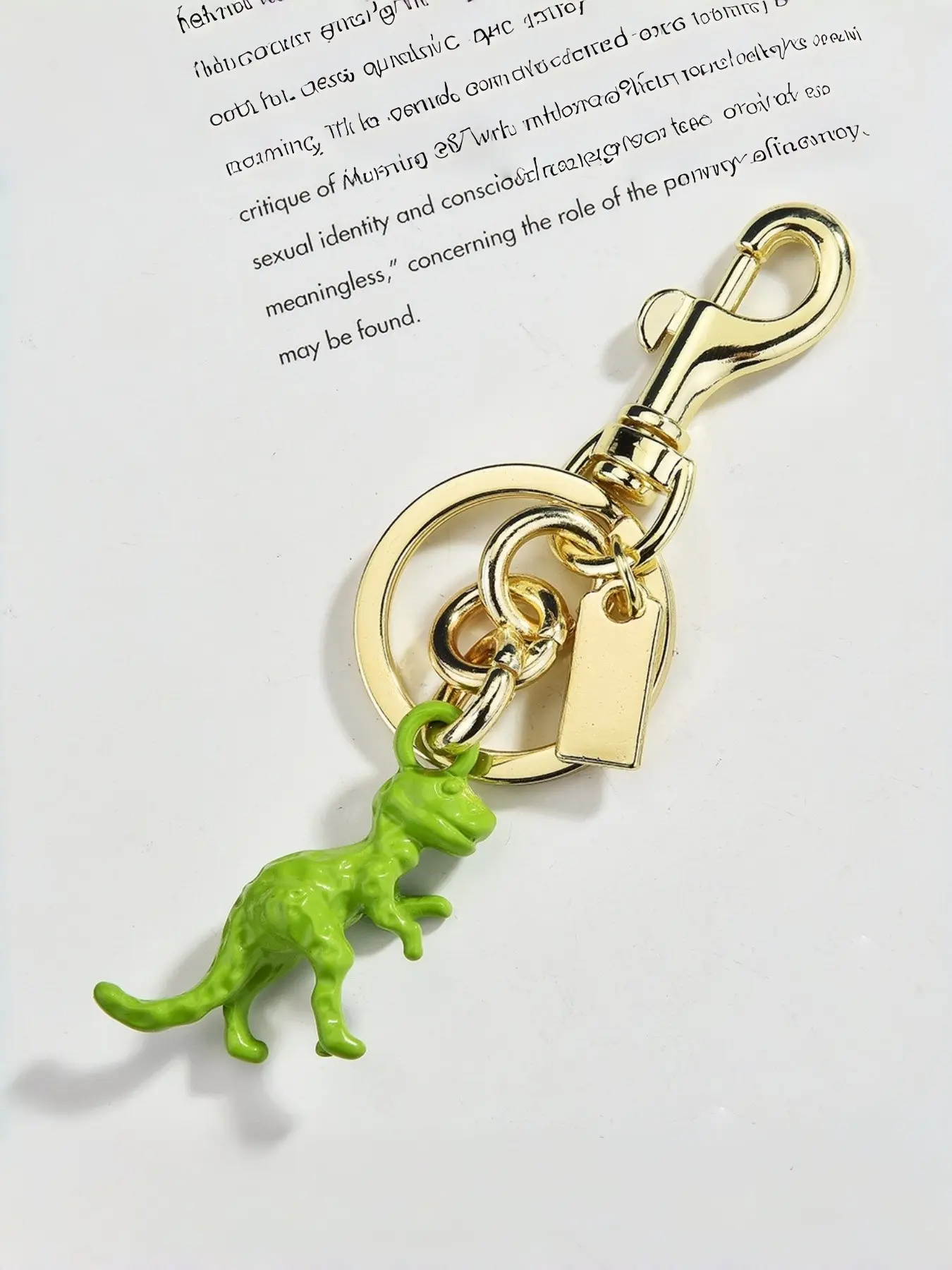 Fluorescent Dinosaur Bag Charm, Enamel Pendant Keychain, Metal Construction Keychain, Lobster Clasp, Perfect Gift for Graduation, Birthday, Trendy Accessory, Key Charms, Keyrings, Keychain For Bags