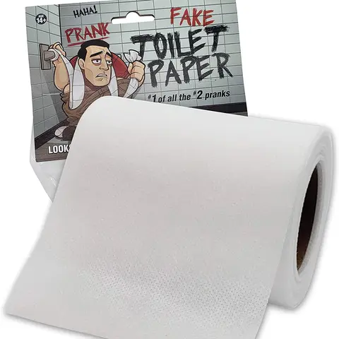 No Tear' Funny Prank Toilet Paper - Impossible to Rip -Fake Novelty Stuff for Adults and Kids - Gag Non Rip Paper - Hilarious and Shocking Joke that will have your Friends and Family in Stitches