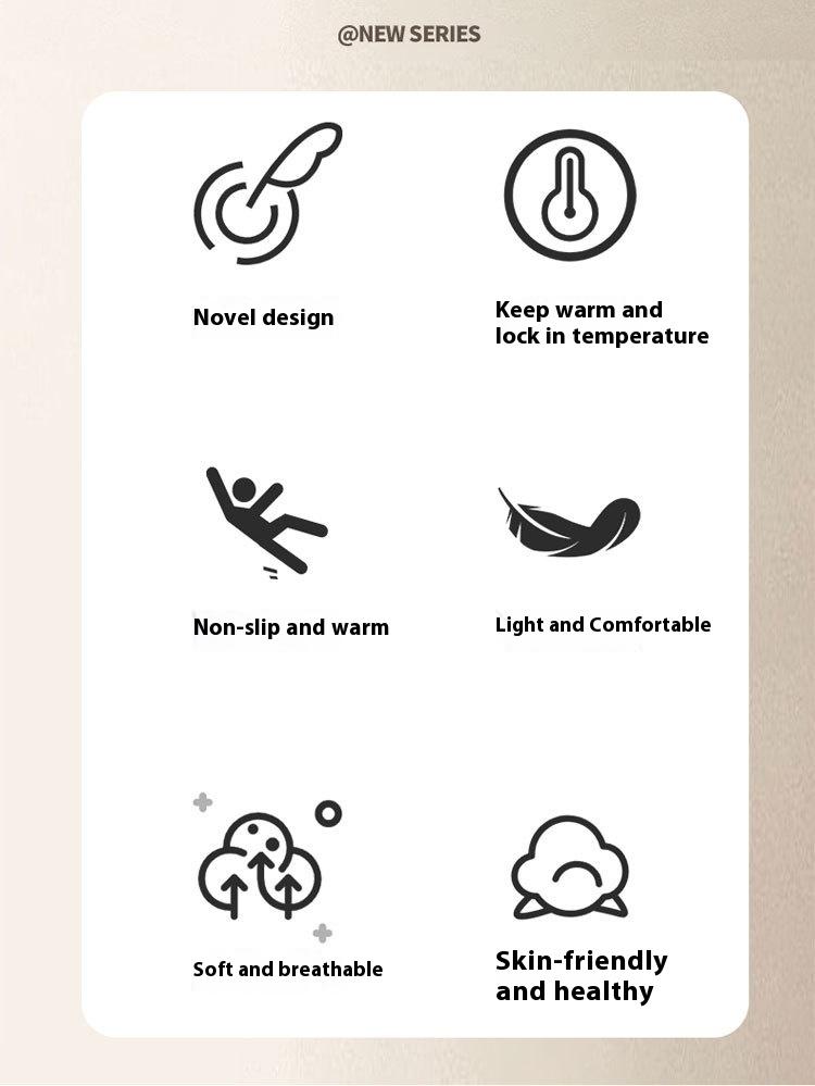 Women's Home Plush Warm Non-slip Plaid Cotton Shoes