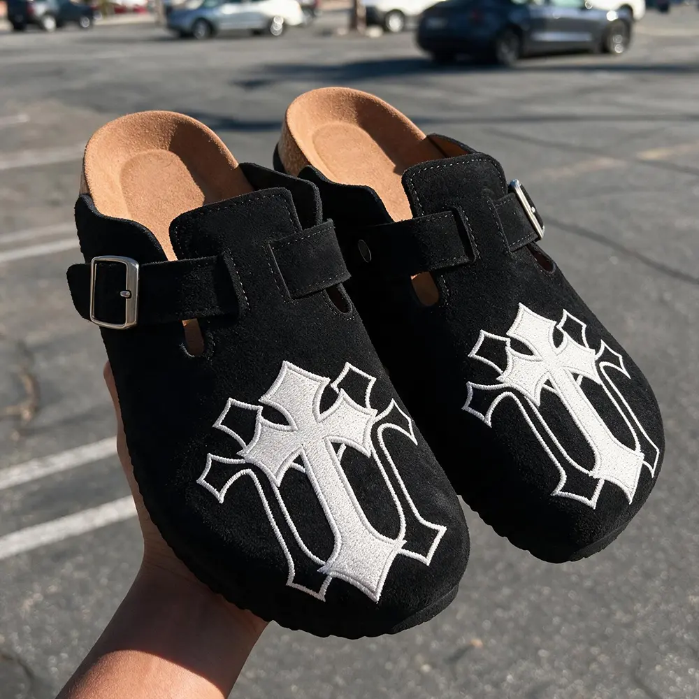 Men's Cross Wooden Flip-Flop Shoes Men's Cross Wooden Flip-Flop Shoes