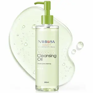 NayRosa Collagen Cleansing Oil for Face – Gentle Makeup Remover & Hydrating Face Wash – Daily Skincare for All Skin Types – K-Beauty Inspired – 200ml