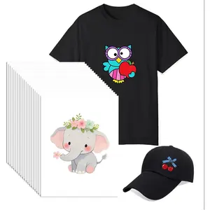 Heat Transfer Paper for Dark Fabrics, 20 Sheets 8.5x11, Compatible with Inkjet & Laser Printers, for T-Shirts, DIY Gift and Customized Clothing