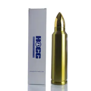 Hogg 32oz "ON POINT" Bullets Tumbler - Insulated Water Bottle with Gold Lid