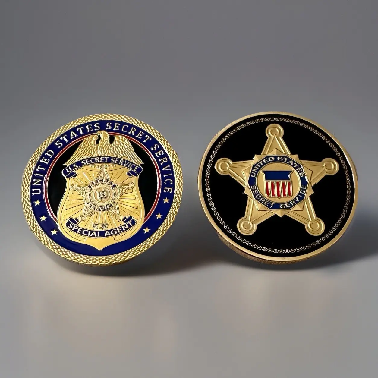 Lot Of 2 UNITED STATES SECRET SERVICE SPECIAL AGENT CHALLENGE COIN